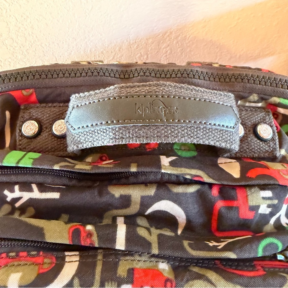 Kipling Multicolor Monkey Printed Computer Backpa… - image 8